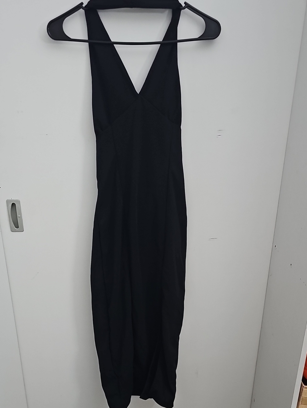 Classic Black V-Neck Women’s Dress